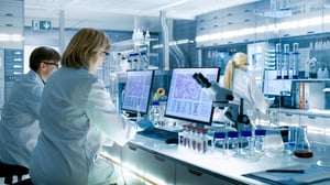 A team working in a laboratory